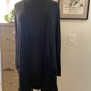 Old Navy long black cardigan